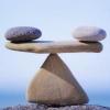 Two rocks balancing