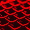 Red lit-up keyboard