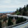 Road winding through the mountains